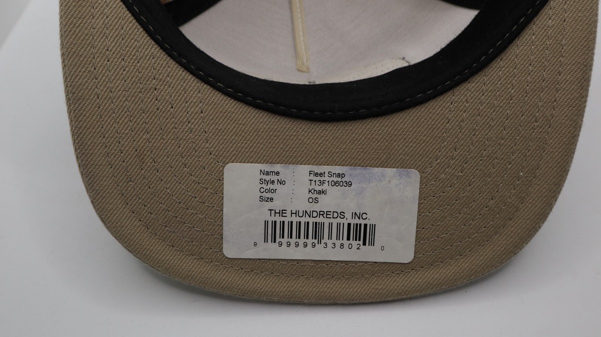 The Hundreds Is Huge Inc. Fleet Snap Snapback Hat Cap One Size Khaki (J) View 6
