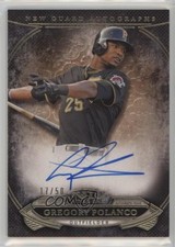 2015 Topps Tier One New Guard Auto 17/50 Gregory Polanco #NGA-GP Auto 00ht