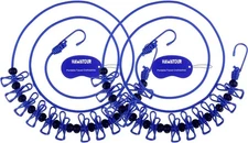 Portable Retractable Clothesline 2-Pack with 12 Clothespins – Camping & Travel