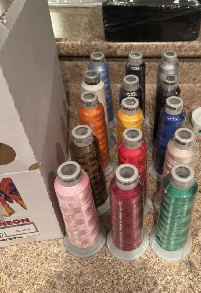 MADEIRA Polyneon #40 Polyester Embroidery Thread 2500m lot of 15   - Image 2 of 4