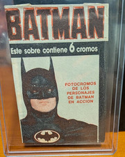 RARE Sealed BATMAN South-American Card Pack DC Comics 1989 from PERU Top Loader