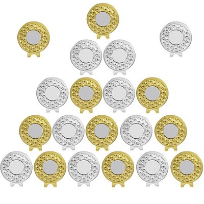 Magnet Golf Ball Marker Hat Clip 20 Pack,Easily Attach to Golf Cap or Belt