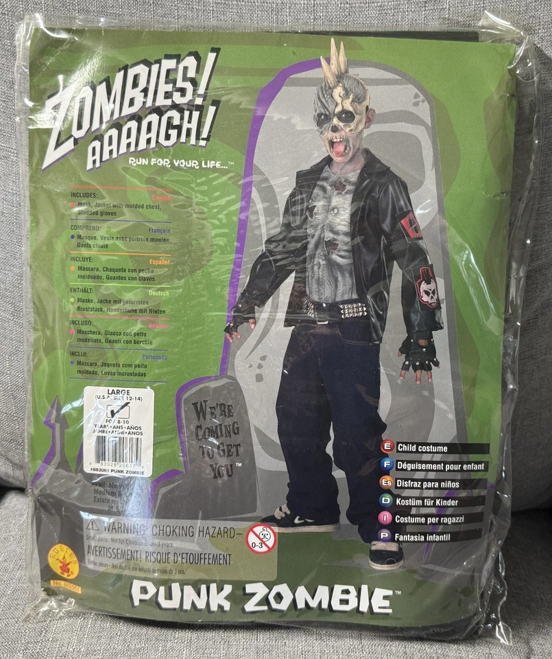 Disfraz Rubie’s Punk Zombie Niños Grande RU882061LG #85 Foto 2 de 4