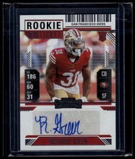 2024 Panini Contenders #208 Renardo Green ROOKIE RC AUTO 49ers