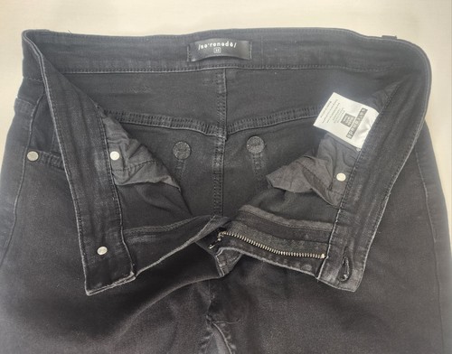 Pantalones de mezclilla ajustados elásticos negros 32x32 Serenede para hombre - Imagen 5 de 13