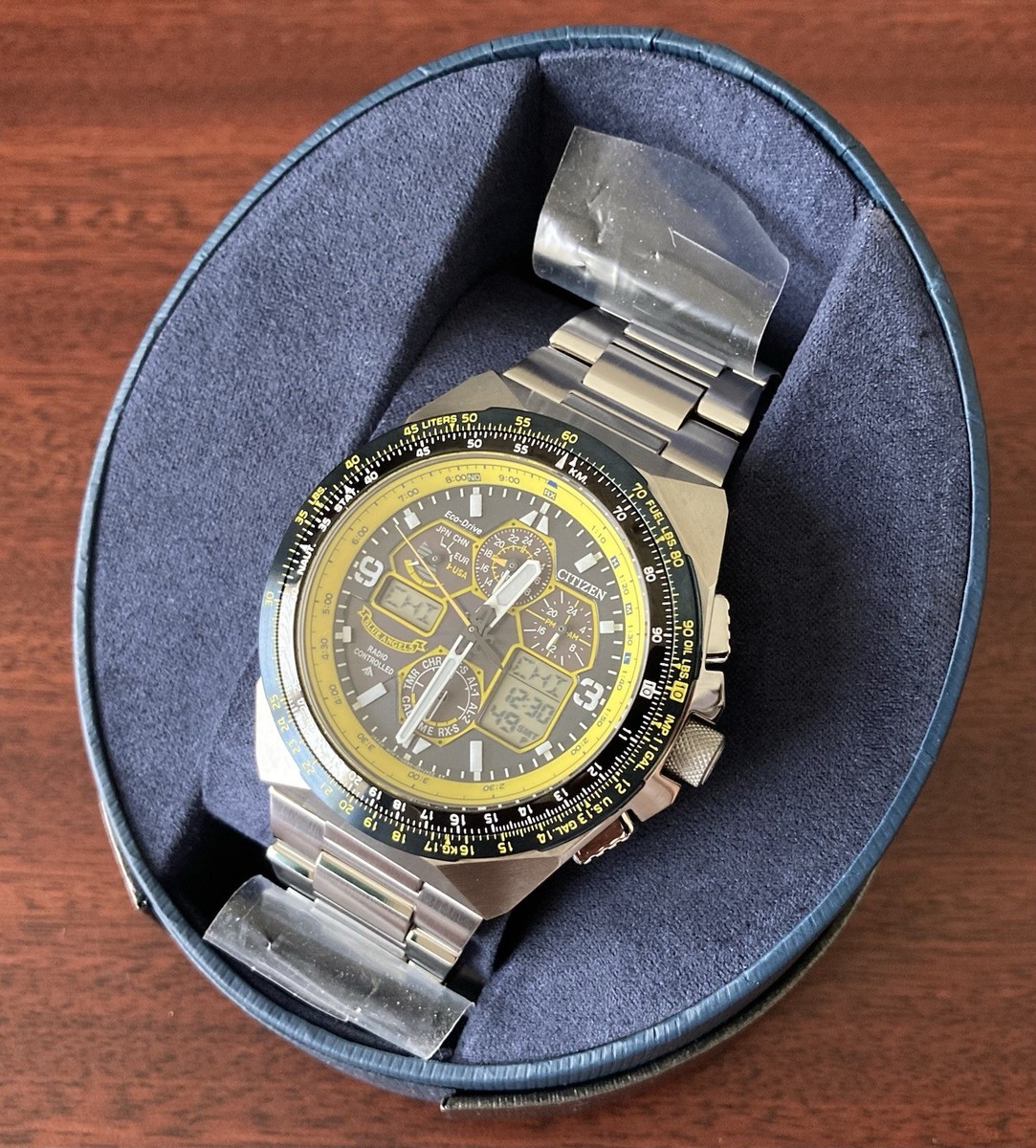 Citizen Eco-Drive Mens Promaster Skyhawk Blue Angels Chrono