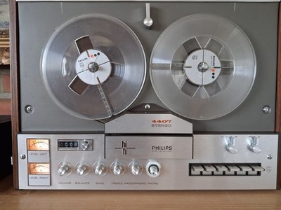 Tonbandgerät Philips N 4407 voll funktionsfähig und sauber mit vielen Bändern