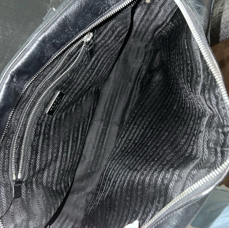 Authentic Prada Saffiano Lux Bauletto - Image 2 of 4