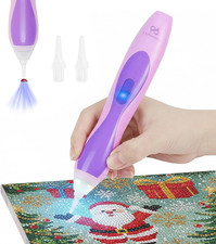 Electric Diamond Art Pen with LED Light - Cordless  Rechargeable