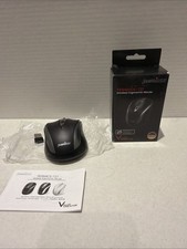 PERIMICE-721 Wireless Ergonomic Mouse 5 Button Optical Design Silent Click Black