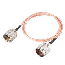 UHF Male to N-Type Male Antenna Cable RG316 Coax Cable 2 Ft