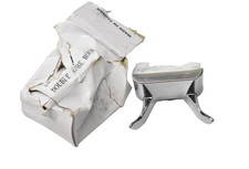 Double Robe Hook Wall Mounted Heavy Duty Taurus Design Polished Chrome Finish