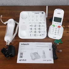 VTech Phone Amplified Corded Cordless Answering System SN5147 White