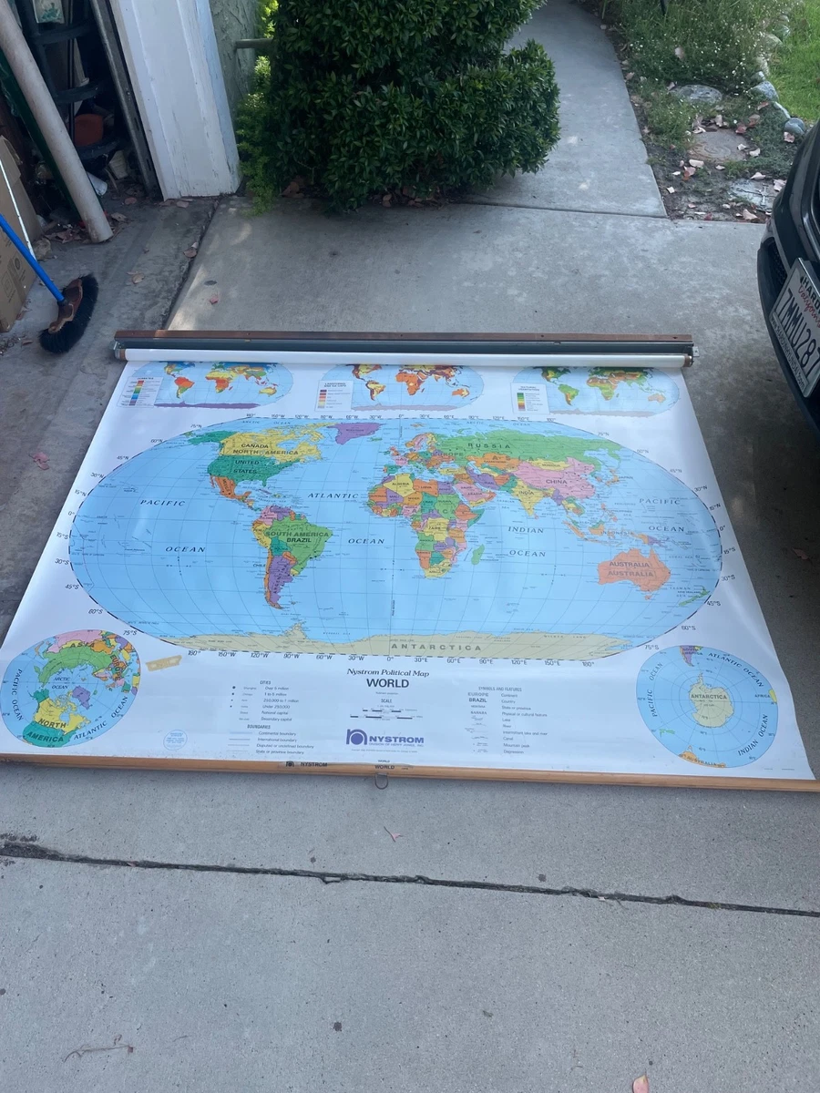 Vintage Original Antique World Maps & Atlases 1980-1989 Date Range