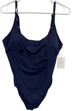 Andie Swim Size Large The Havana One PIece Suit Navy Blue