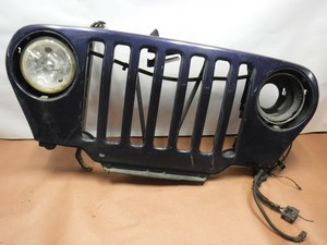 Jeep-Wrangler-TJ-97-06-Front-Grille-Grill-Lights-Wiring-...