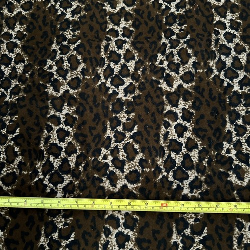 Leopard/cheetah Flannel Fabric 42” W X 65” Long New