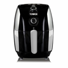Tower T17025 Compact Air Fryer with 30 Minute Timer, 1000 W, 1.5 Litre, Black