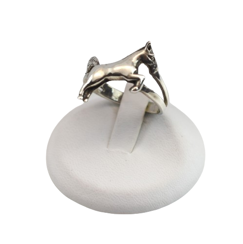 Cute Horse Pony Ring - .925 Sterling Silver Band, Sizes 4-10, Simple Animal Jewelry