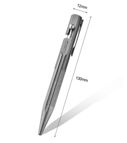 Titanium Bolt Action Ballpoint Pen EDC Pocket Pen Business Office Writing Gift - Picture 5 of 10