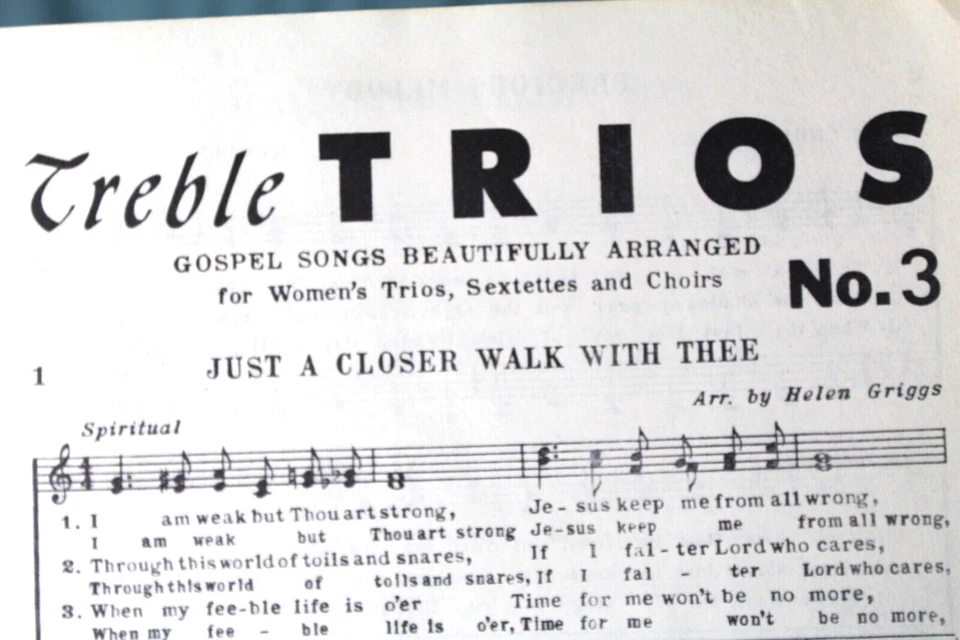De colección. Trebel Trios # 3 "Singspiration" arreglado para voces de mujer lote de 3 1952 Foto 4 de 4