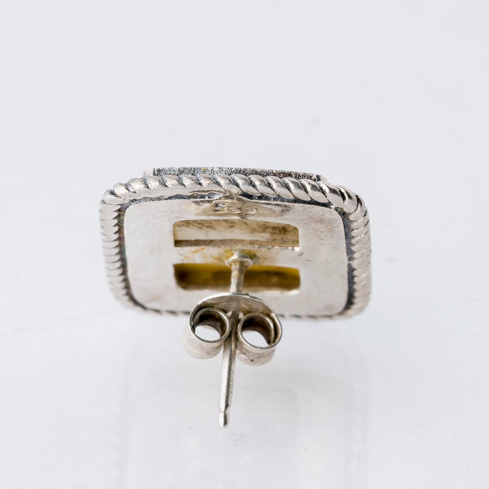 Einzelner Ohrring Ohrstecker Perlmutt 925er Silber 2,43 g - Bild 4 von 4