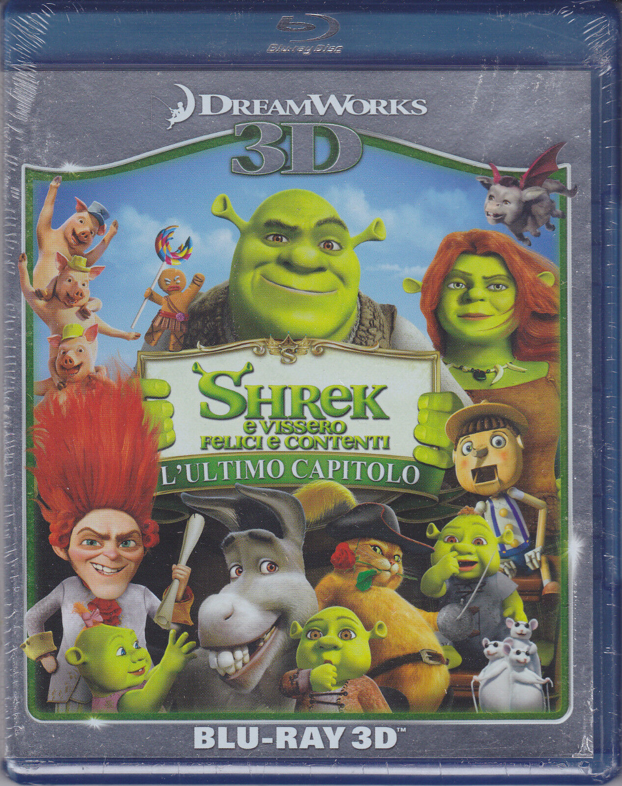 Blu-ray 3D + 2D DreamWorks SHREK E VISSERO FELICI E CONTENTI - L'ULTIMO CAPITOLO