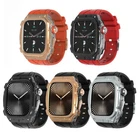 For Apple Watch Series 10 46mm AP Mod Kit Metal Protective Case Band Strap Cover