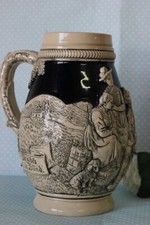 (NA5) GRANDE BOCCALE D'EPOCA IN CERAMICA H cm 20 / VECCHIA CARAFFA PER BIRRA