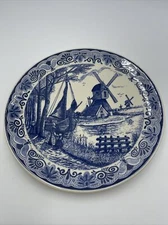 Vintage Delft Blauw Chemkefa Charger / Wall Plate