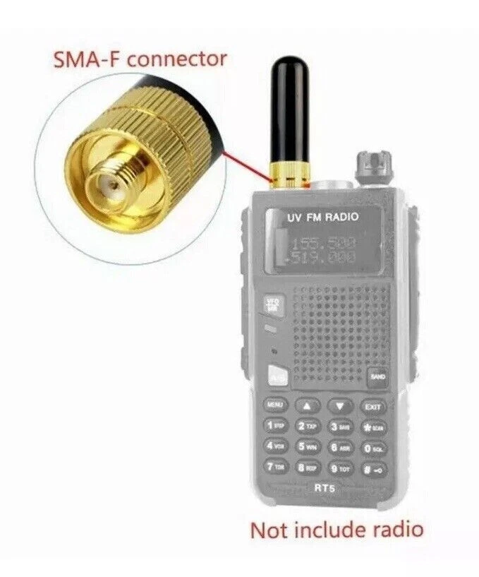 SRH805S UHF+VHF Band SMA Female Short Antenna for Baofeng Walkie Talkie Radio - Image 4 of 4