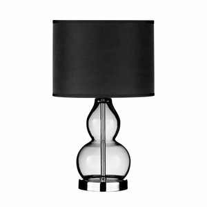 grey glass lamp base