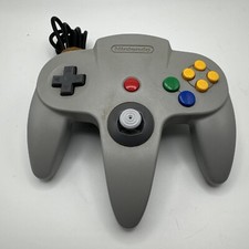 Authentic Nintendo 64 Solid Gray Controller OEM N64    TIGHT JOYSTICK