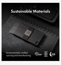 Ekster EK3-PAR-BLK Leather Wallet - Black