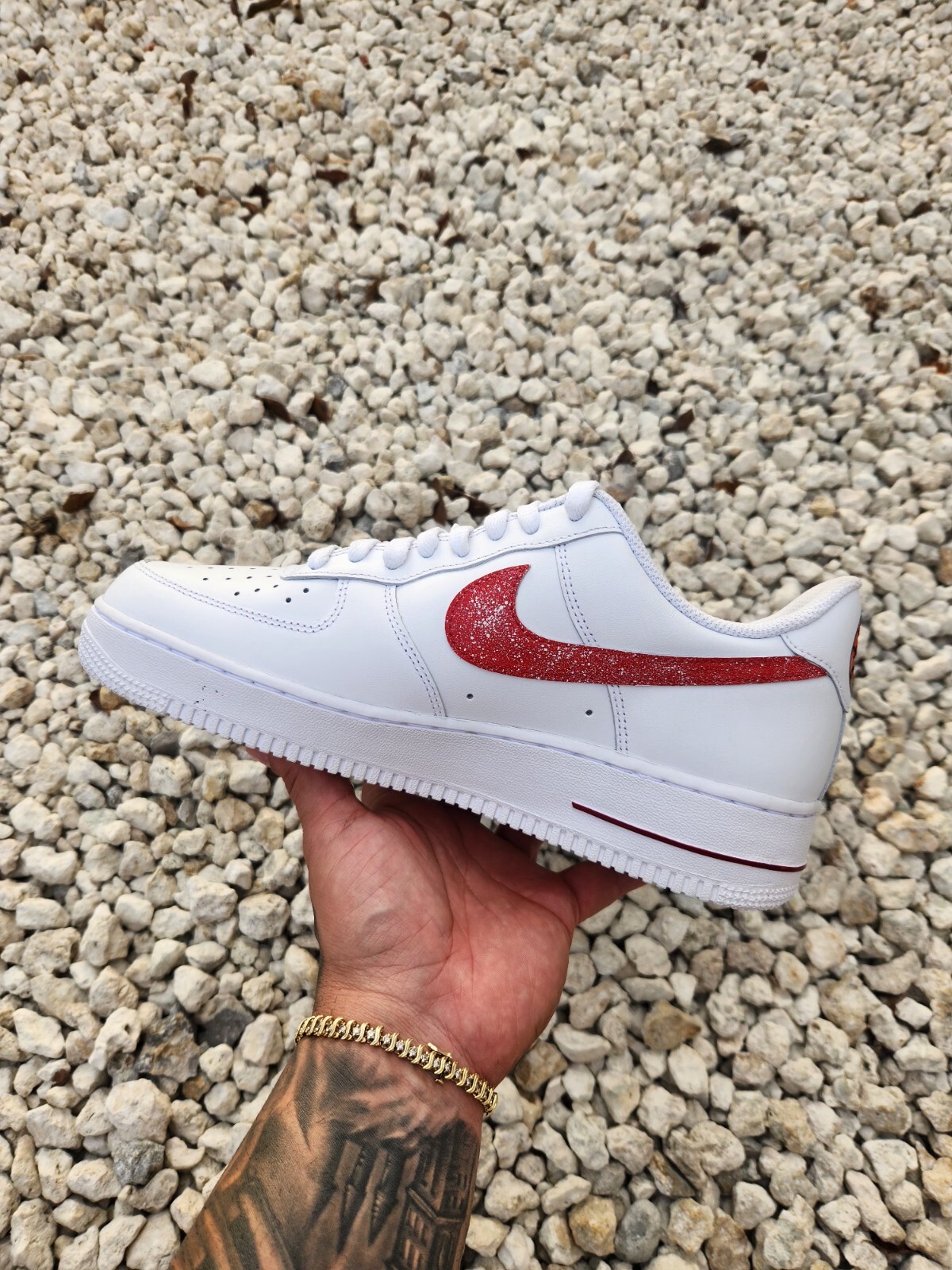 🏀  Nike Air Force 1 Miami Heat 22 Custom / Girls Gs Women Men AF1 ALL SIZE 🏀 image 8