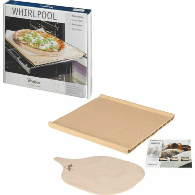 Pietra piastra forno refrattaria con pala in legno pizza 484000000276  Whirlpool | eBay