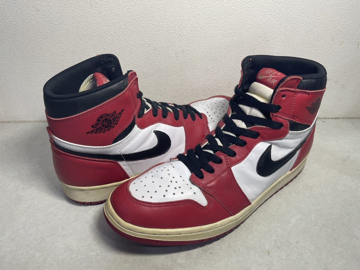 NIKE AIR JORDAN 1 CHICAGO 1994 Reissue Original Color Men's US12 Vintage  Used