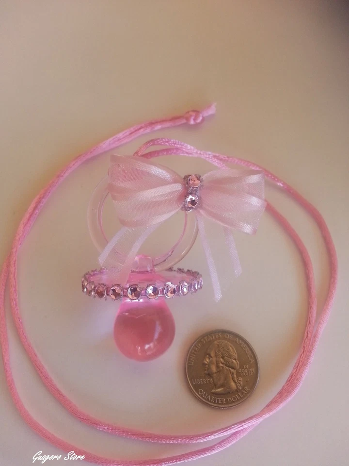 Chupete Collares Bebé Baby Shower Juego Favores Premios Decoraciones U~Elige Color Foto 3 de 4