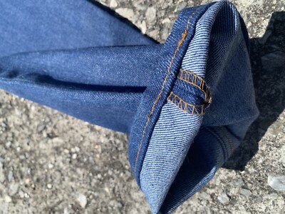 LEVIS Vintage 1975 Rinsed Denim Saddleman Boot Jeans Indigo 717