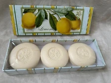 Saponificio Artigianale Fiorentino Limone 3 Soaps Made in Italy New 5.29 oz