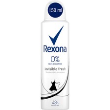 Rexona deodorant INVISIBLE Fresh 0 Aluminum spray 150ml/5 fl oz-FREE SHIPPING