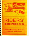 1946-1947  Indian Motorcycle Riders Hand Book For The 74-Inian  4-35-45 Di