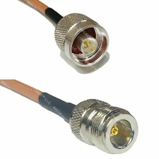 USA-CA RG400 N MALE to N FEMALE Coaxial RF Pigtail Cable LOT