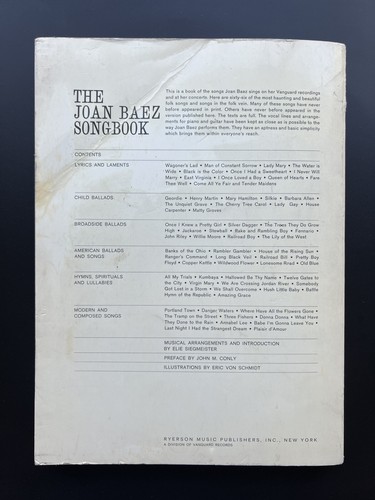 The Joan Baez Songbook - 1964 FIRST Edition - ILLUSTRATED - - Picture 21 of 21
