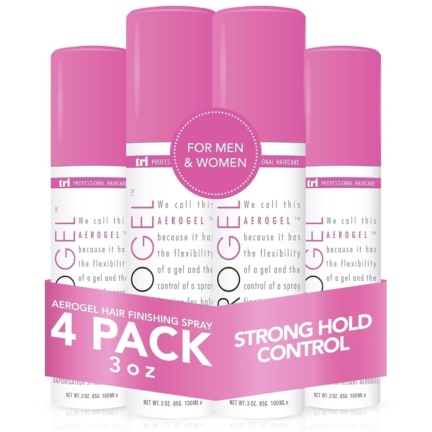, Free & Clear Hairspray Firm Hold Volume Fixer 3 Oz, 4 Pack