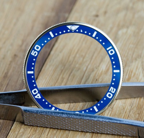 Bisel dorado + inserto para reloj Seiko SKX007/9 SRPD 120 clics unidireccional - Imagen 24 de 33