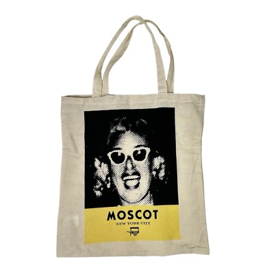 Brand New Moscot Eyewear Tote Bag Grandma Sylvia 100% Cotton Bag