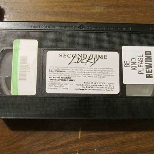 SECOND TIME LUCKY~1984 VG/C RARE VHS~DIANE FRANKLIN ROGER WILSON ROBERT MORLEY - Foto 4 di 4