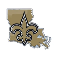 Fanmats 60901 New Orleans Saints NFL Team Embossed State Emblem