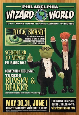 2003 Wizard World Philadelphia Print Ad/Poster Muppets Bunsen Beaker ...